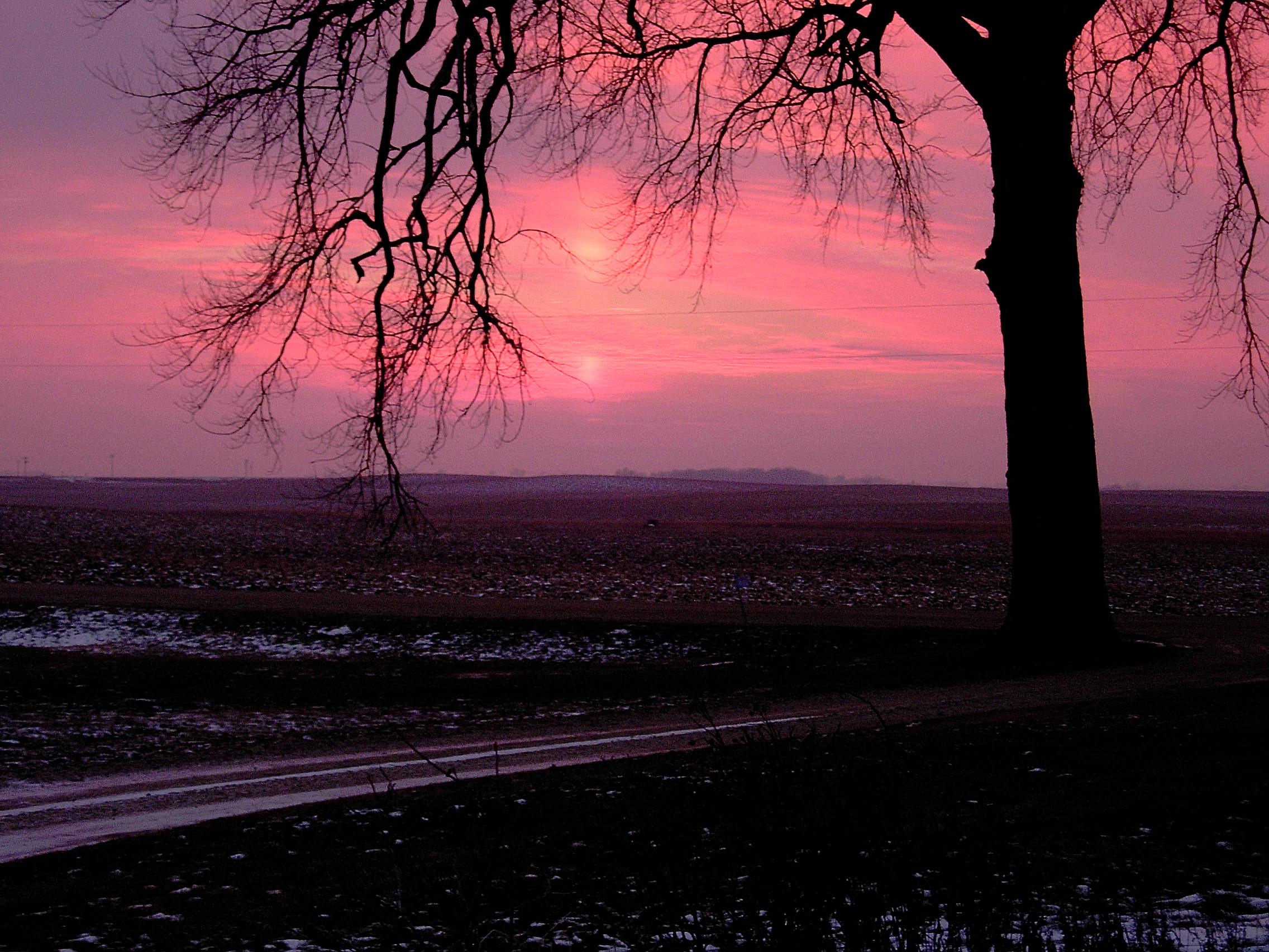 Winter Sunset - Thompson Farm - Swea City, IA (Photo - Todd Thompson)